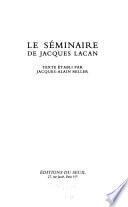 Le séminaire de Jacques Lacan: La relation d'objet 1956-1957