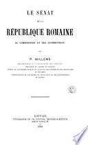 Le Sénat de la République romaine: Les attributions du Sénat