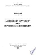 Le sens de la conversion dans l'enseignement de Shinran