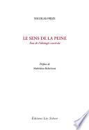 Le sens de la peine