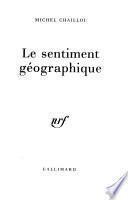 Le sentiment géographique