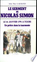 Le serment de Nicolas Simon