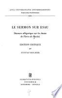 Le sermon sur Esaü