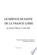 Le service de santé de la France libre