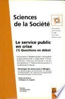 Le service public en crise