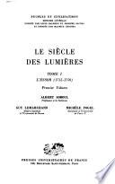 Le siècle des lumières: L'Essor (1715-1750)