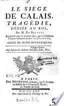Le siége de Calais