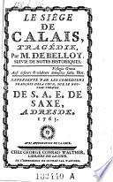 Le siege de Calais, tragedie