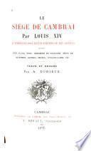 Le siège de Chambrai par Louis XIV