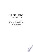Le signe de l'humain