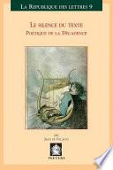 Le silence du texte
