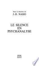 Le silence en psychanalyse