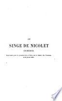 Le singe de Nicolet. Comedie en 1 acte, melee de chants par --- et Ludovic Halevy