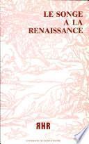 Le songe à la Renaissance