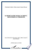 Le sport entre public et privé