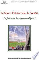 Le Sport, l’Université, la Société