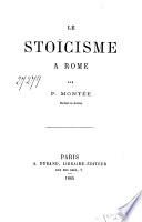 Le Stoïcisme à Rome ...