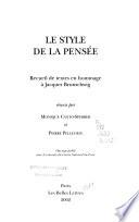 Le style de la pensée