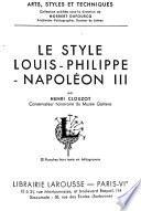 Le style Louis-Philippe-Napoléon III