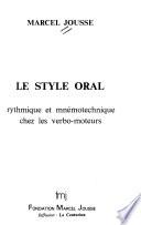 Le style oral