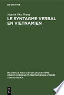 Le syntagme verbal en vietnamien