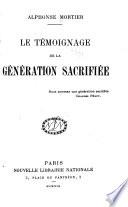 Le témoignage de la génération sacrifiée