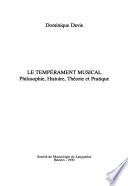 Le tempérament musical