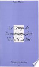 Le temps de l'autobiographie