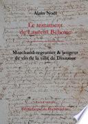 Le testament de Laurent Behotte