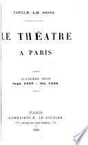 Le théâtre à Paris
