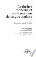 Le théâtre moderne et contemporain de langue anglaise