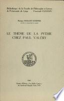 Le thème de la pythie chez Paul Valéry