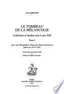 Le tombeau de la mélancolie