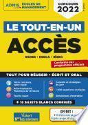 Le tout-en-un ACCES : ESDES, ESSCA, IESEG - Concours 2022