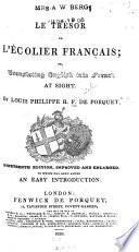 Le trésor de l'écolier; or, Translating English into French at sight
