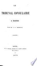 Le tribunal consulaire à Nantes