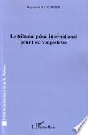 Le tribunal pénal international pour l'ex-Yougoslavie