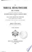 Le Tribunal révolutionnaire de Paris