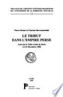 Le Tribut Dans L'Empire Perse