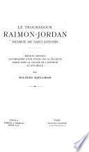 Le troubadour Raimon-Jordan, vicomte de Saint-Antonin