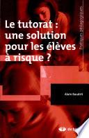 Le tutorat : une solution pour les élèves à risque ?