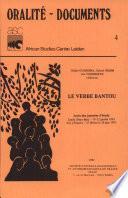 Le Verbe bantou