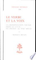 Le verbe et la voix