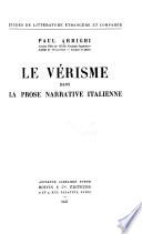 Le vérisme dans la prose narrative italienne