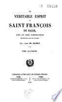 Le véritable esprit de Saint François de Sales