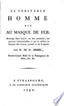 Le véritable homme dit au masque de fer