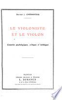 Le violoniste et le violon