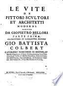 Le vite de'pittori, scultori et architetti moderni