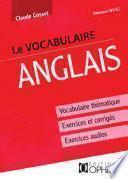 Le vocabulaire anglais Vocabulaire thématique.