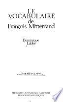 Le vocabulaire de François Mitterrand